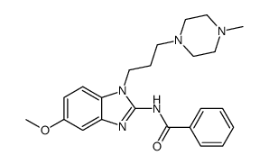 N-{5-methoxy-1-[3-(4-methyl-piperazin-1-yl)-propyl]-1H-benzoimidazol-2-yl}-benzamide结构式