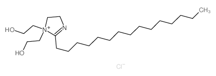 2-[1-(2-hydroxyethyl)-2-pentadecyl-4,5-dihydroimidazol-1-yl]ethanol structure