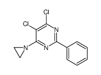 4-(aziridin-1-yl)-5,6-dichloro-2-phenylpyrimidine结构式