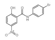 Benzamide,N-(4-bromophenyl)-2-hydroxy-5-nitro- Structure