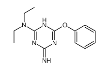 2-N,2-N-diethyl-6-phenoxy-1,3,5-triazine-2,4-diamine结构式