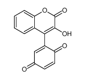 (3-hydroxy-2-oxo-2H-chromen-4-yl)-[1,4]benzoquinone结构式