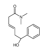 (6S)-6-hydroxy-N,N-dimethyl-6-phenylhex-3-enamide结构式