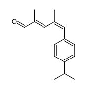 2,4-dimethyl-5-(4-propan-2-ylphenyl)penta-2,4-dienal结构式