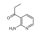 1-Propanone,1-(2-amino-3-pyridinyl)-(9CI) structure