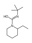 N-tert-butyl-2-ethylpiperidine-1-carboxamide结构式