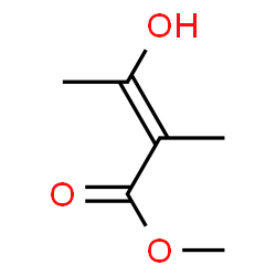 2-Butenoic acid, 3-hydroxy-2-methyl-, methyl ester, (2E)- (9CI)结构式