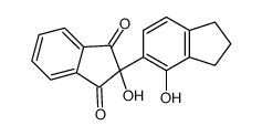 2-hydroxy-2-(4-hydroxy-2,3-dihydro-1H-inden-5-yl)indene-1,3-dione Structure