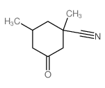 Cyclohexanecarbonitrile, 1,3-dimethyl-5-oxo- Structure