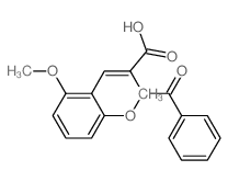 2-Propenoic acid,2-(benzoylamino)-3-(2,6-dimethoxyphenyl)- Structure