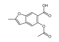 5-acetyloxy-2-methyl-1-benzofuran-6-carboxylic acid Structure