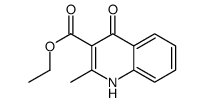 4-HYDROXY-2-METHYL-QUINOLINE-3-CARBOXYLIC ACID ETHYL ESTER Structure