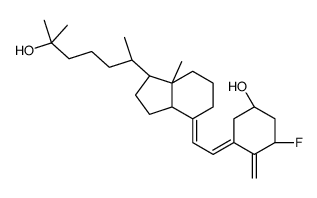 (1S,3Z)-3-[(2E)-2-[(1R,3aS,7aR)-1-[(2R)-6-hydroxy-6-methylheptan-2-yl]-7a-methyl-2,3,3a,5,6,7-hexahydro-1H-inden-4-ylidene]ethylidene]-5-fluoro-4-methylidenecyclohexan-1-ol Structure
