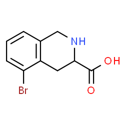 5-Bromo-1,2,3,4-tetrahydro-3-isoquinolinecarboxylic acid structure