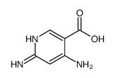 3-Pyridinecarboxylicacid,4,6-diamino-(9CI) Structure