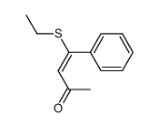 (E)-4-(ethylthio)-4-phenylbut-3-en-2-one Structure