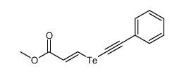 methyl 3-(2-phenylethynyltelluro)propenoate结构式