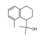 α,α,8-trimethyl-1,2,3,4-tetrahydro-1-naphthalenemethanol结构式