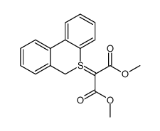 6H-dibenzo(b,d)thiopyran-5-io(bismethoxycarbonyl)methanide结构式