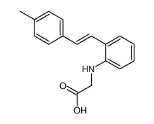 2-[2-[2-(4-methylphenyl)ethenyl]anilino]acetic acid结构式