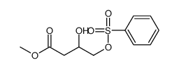 methyl 4-(benzenesulfonyloxy)-3-hydroxybutanoate结构式