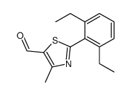 2-(2,6-diethylphenyl)-4-methyl-1,3-thiazole-5-carbaldehyde结构式