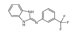 N-[3-(trifluoromethyl)phenyl]-1H-benzimidazol-2-amine结构式