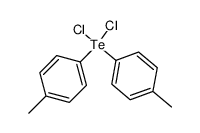 bis (4-methylphenyl)tellurium dichloride结构式