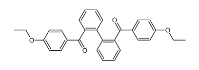 2,2'-bis-(4-ethoxy-benzoyl)-biphenyl结构式