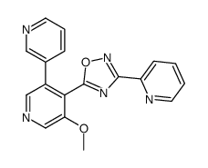 5-(3-methoxy-5-pyridin-3-ylpyridin-4-yl)-3-pyridin-2-yl-1,2,4-oxadiazole Structure