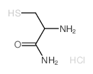 2-amino-3-sulfanyl-propanamide结构式