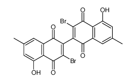 3,3'-Dibrombiramentaceon结构式