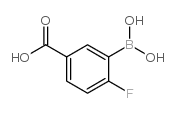 5-羧基-2-氟苯硼酸结构式