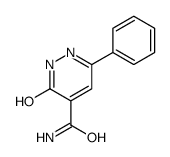 6-oxo-3-phenyl-1H-pyridazine-5-carboxamide结构式