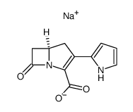 sodium 2-(2-pyrrolyl)-1-carbapen-2-em-3-carboxylate Structure