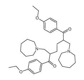 2,5-Bis-azepan-1-ylmethyl-1,6-bis-(4-ethoxy-phenyl)-hexane-1,6-dione Structure