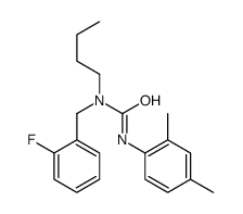 1-butyl-3-(2,4-dimethylphenyl)-1-[(2-fluorophenyl)methyl]urea Structure