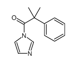 1-imidazol-1-yl-2-methyl-2-phenylpropan-1-one结构式