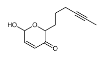 6-hex-4-ynyl-2-hydroxy-2H-pyran-5-one Structure