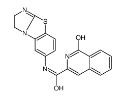 N-(1,2-dihydroimidazo[2,1-b][1,3]benzothiazol-7-yl)-1-oxo-2H-isoquinoline-3-carboxamide结构式