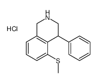 5-methylsulfanyl-4-phenyl-1,2,3,4-tetrahydroisoquinoline,hydrochloride结构式