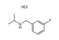 (3-Fluoro-benzyl)-isopropyl-amine; hydrochloride Structure