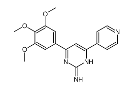 4-pyridin-4-yl-6-(3,4,5-trimethoxyphenyl)pyrimidin-2-amine结构式