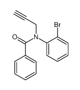 N-(2-bromophenyl)-N-prop-2-ynylbenzamide Structure