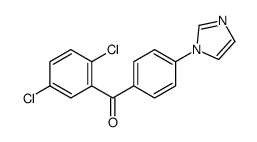 (2,5-dichlorophenyl)-(4-imidazol-1-ylphenyl)methanone结构式