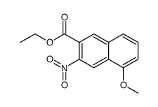 ethyl 5-methoxy-3-nitronaphthalene-2-carboxylate Structure