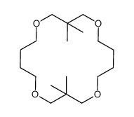 3,3,12,12-tetramethyl-1,5,10,14-tetraoxacyclooctadecane Structure