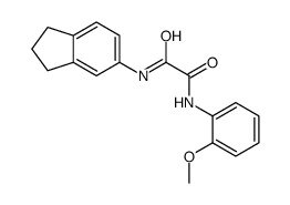 N-(2,3-dihydro-1H-inden-5-yl)-N'-(2-methoxyphenyl)oxamide结构式