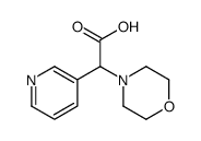 2-morpholin-4-yl-2-pyridin-3-ylacetic acid structure