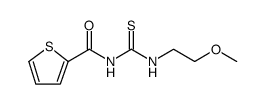 2-Thiophenecarboxamide, N-[[(2-methoxyethyl)amino]thioxomethyl] Structure